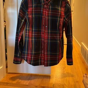 Women’s Plaid Shirt - Red and Blue